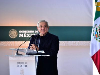 Llega AMLO a Nuevo León para gira por el estado