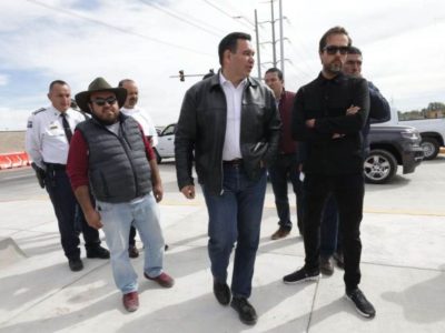 Cruz Pérez inaugura la prolongación Tomas Fernández-Valle del Sol