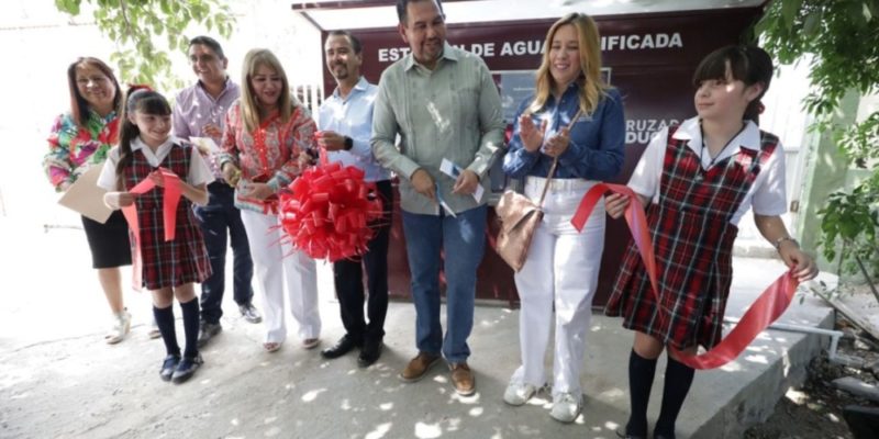 Cruz Pérez entrega escuela rehabilitada en la colonia Mirador